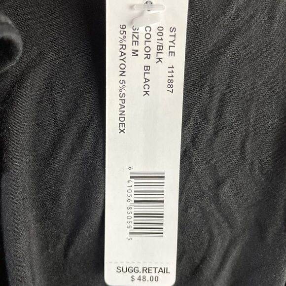 NWT August Silk Black Tank Top Size M - Picture 7 of 8